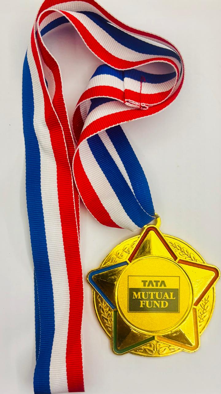 Awarded a Gold Medal by Tata Mutual Fund